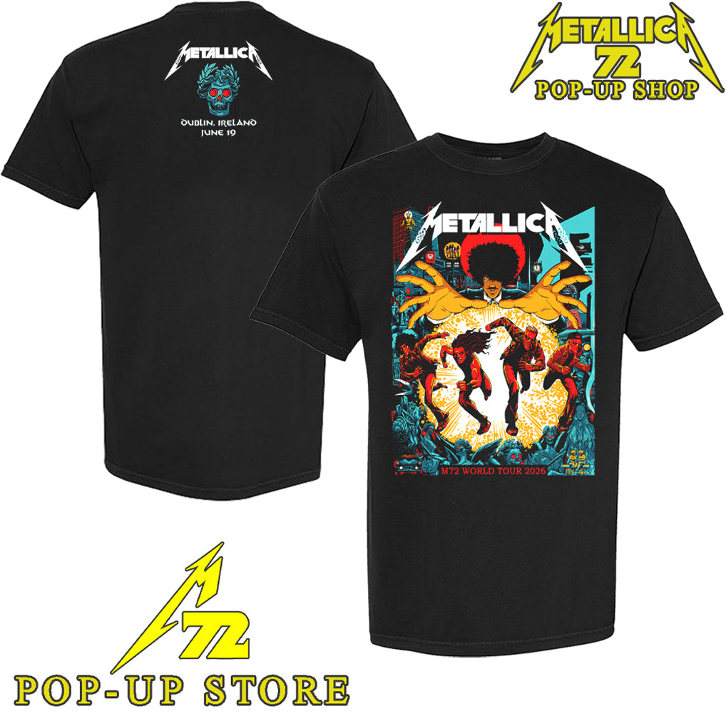 Metallica M72 Dublin Ireland June 19, 2026 Art By Mick Cassidy Limited T-Shirt