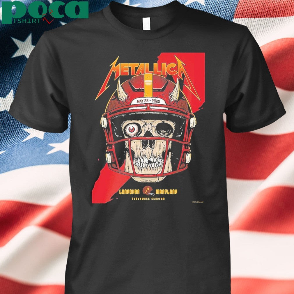 Metallica M72 Landover-Maryland Pop-Up Show Poster For Northwest Stadium MD On May 28th 2025 M72 North America Tour shirt