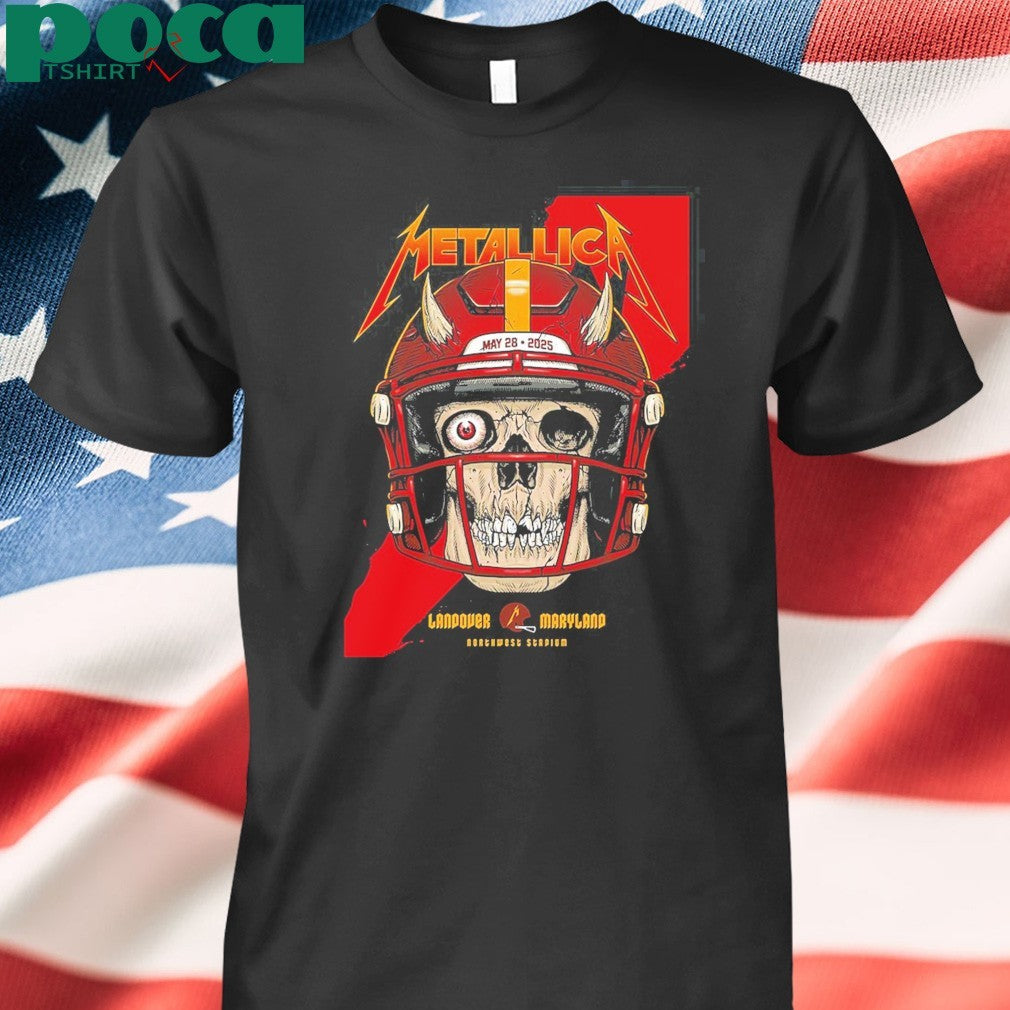 Metallica M72 Landover Pop Up Shop At Northwest Stadium In Washington DC United States On May 28 2025 shirt