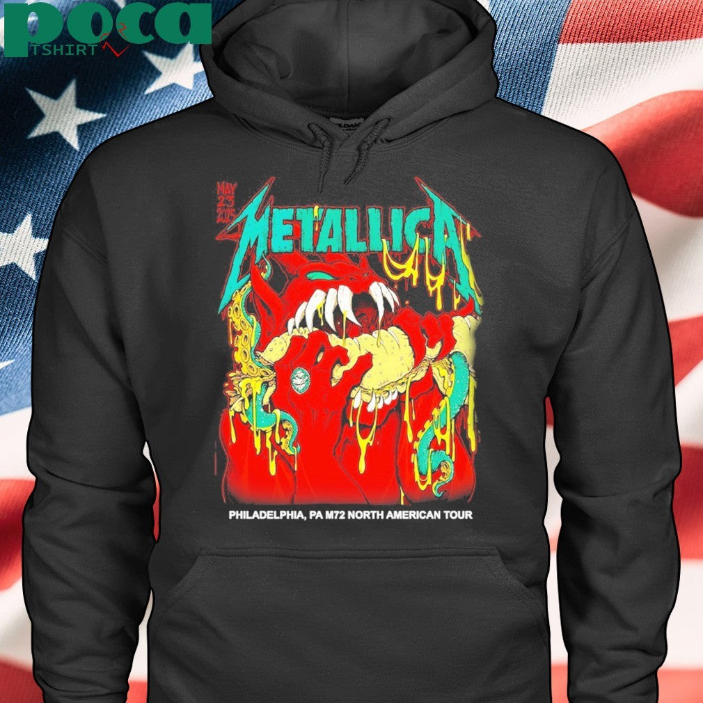 Metallica M72 Philly North American Tour 2025 Event Pop Up Tee At Lincoln Financial Field Philadelphia PA On May 23rd 2025 Shirts