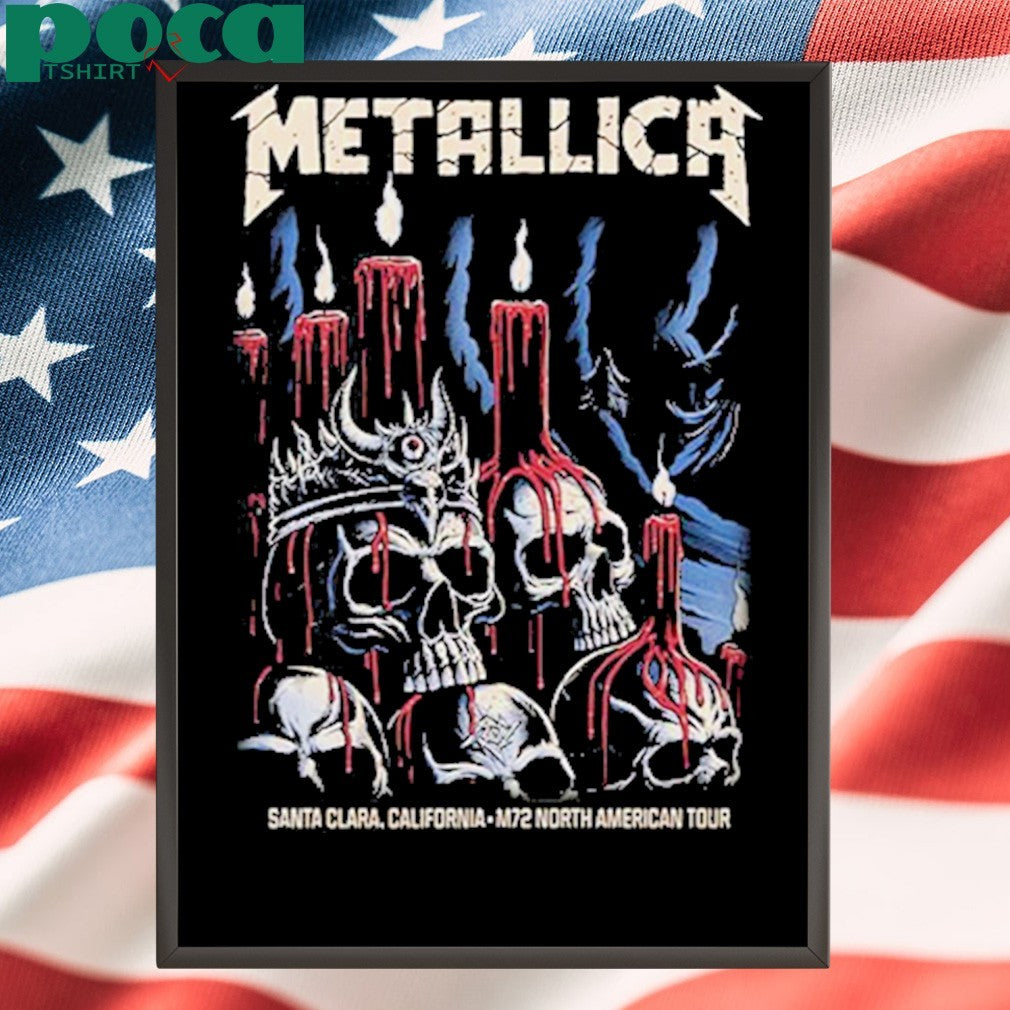 Metallica M72 Santa Clara Night 1 Merchandise Tee On June 20 In Santa Clara California At Levi’s Stadium M72 North American Tour 2025 Unisex T-Shirt