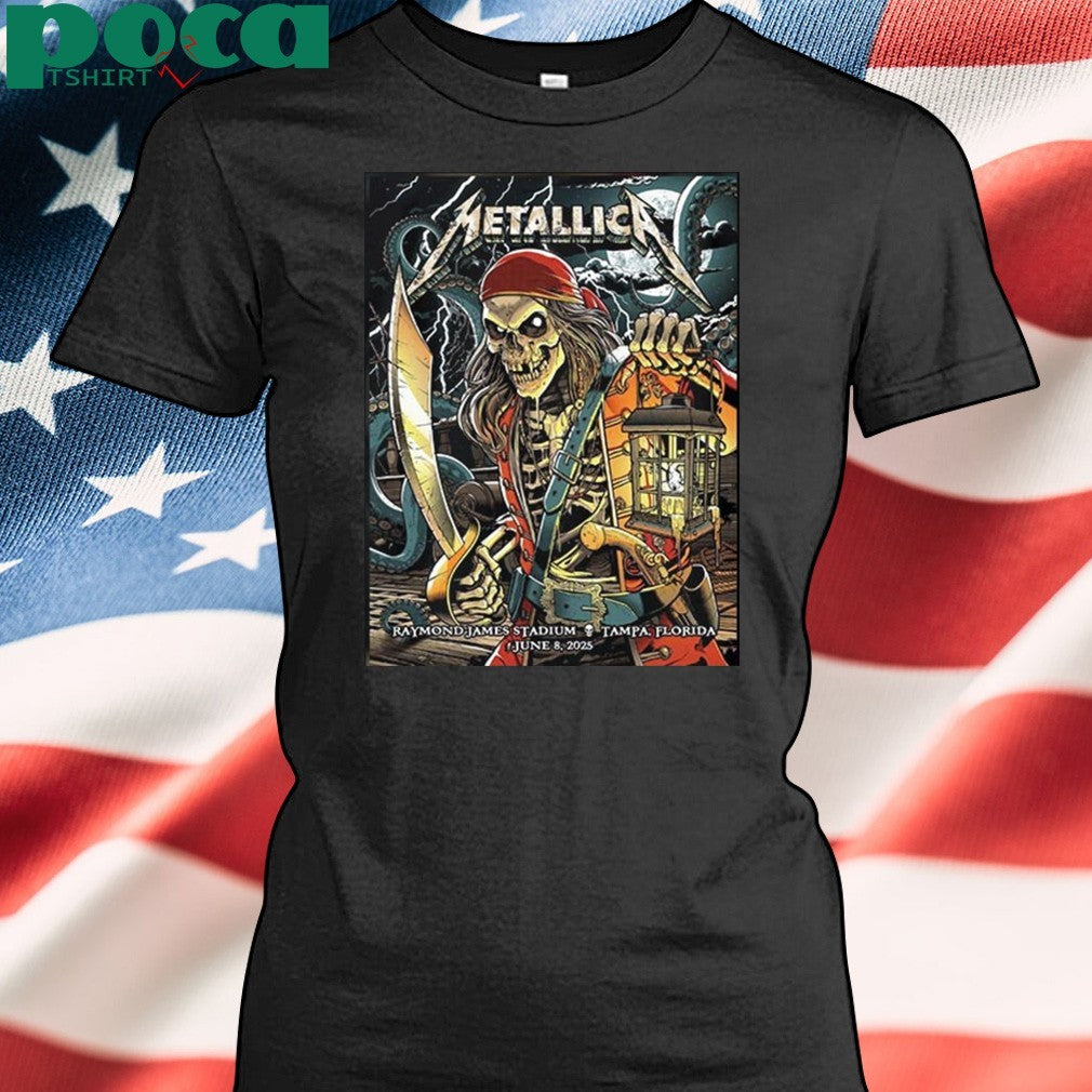 Metallica M72 Tampa The Venue Tonight’s Show Poster at Raymond James Stadium Tampa FL on June 8th 2025 Shirt