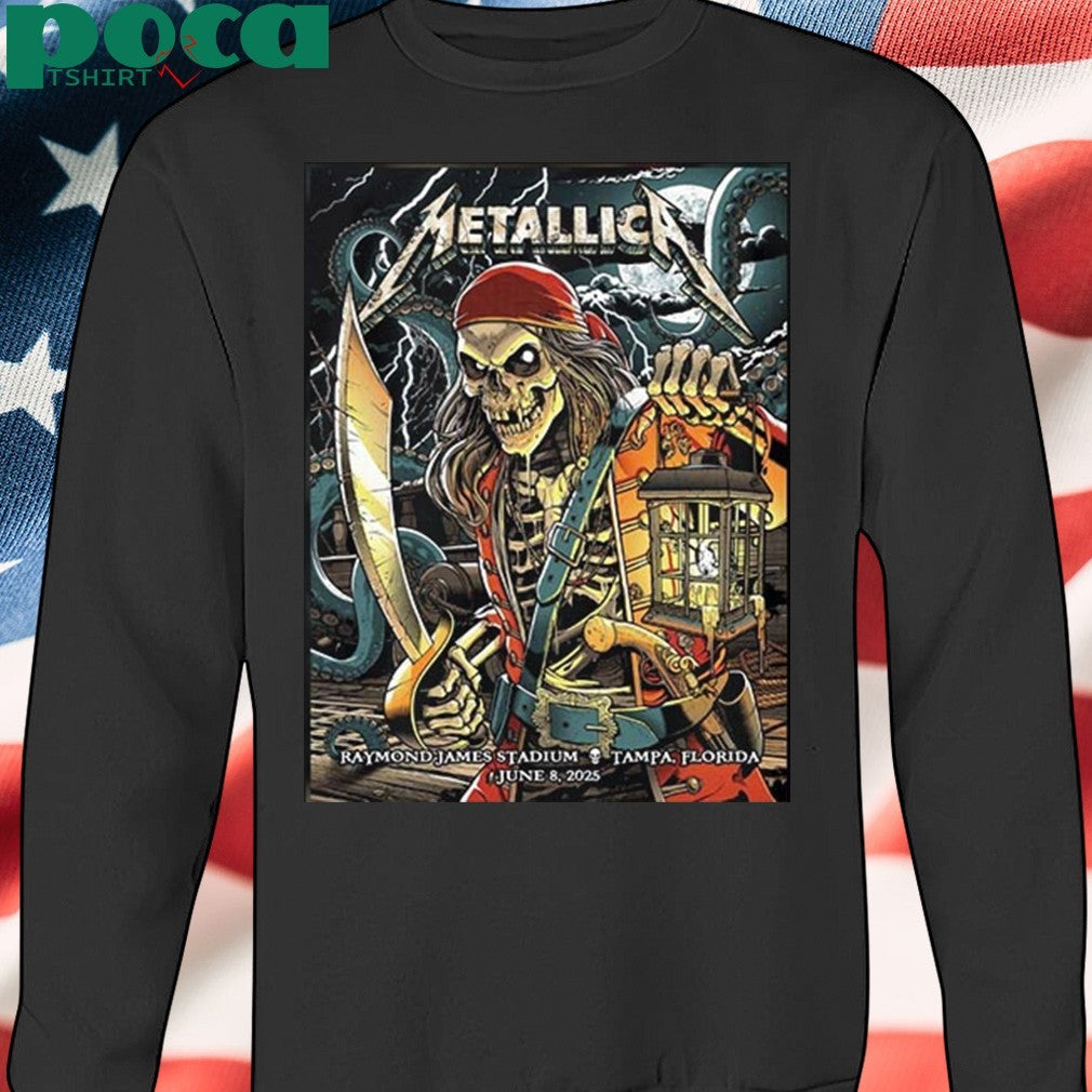 Metallica M72 Tampa The Venue Tonight’s Show Poster at Raymond James Stadium Tampa FL on June 8th 2025 Shirt