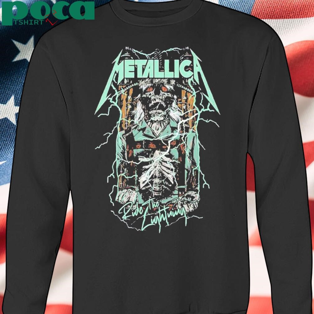 Metallica Ride The Lightning Pinball Art The Black Album By Rhys Cooper shirt