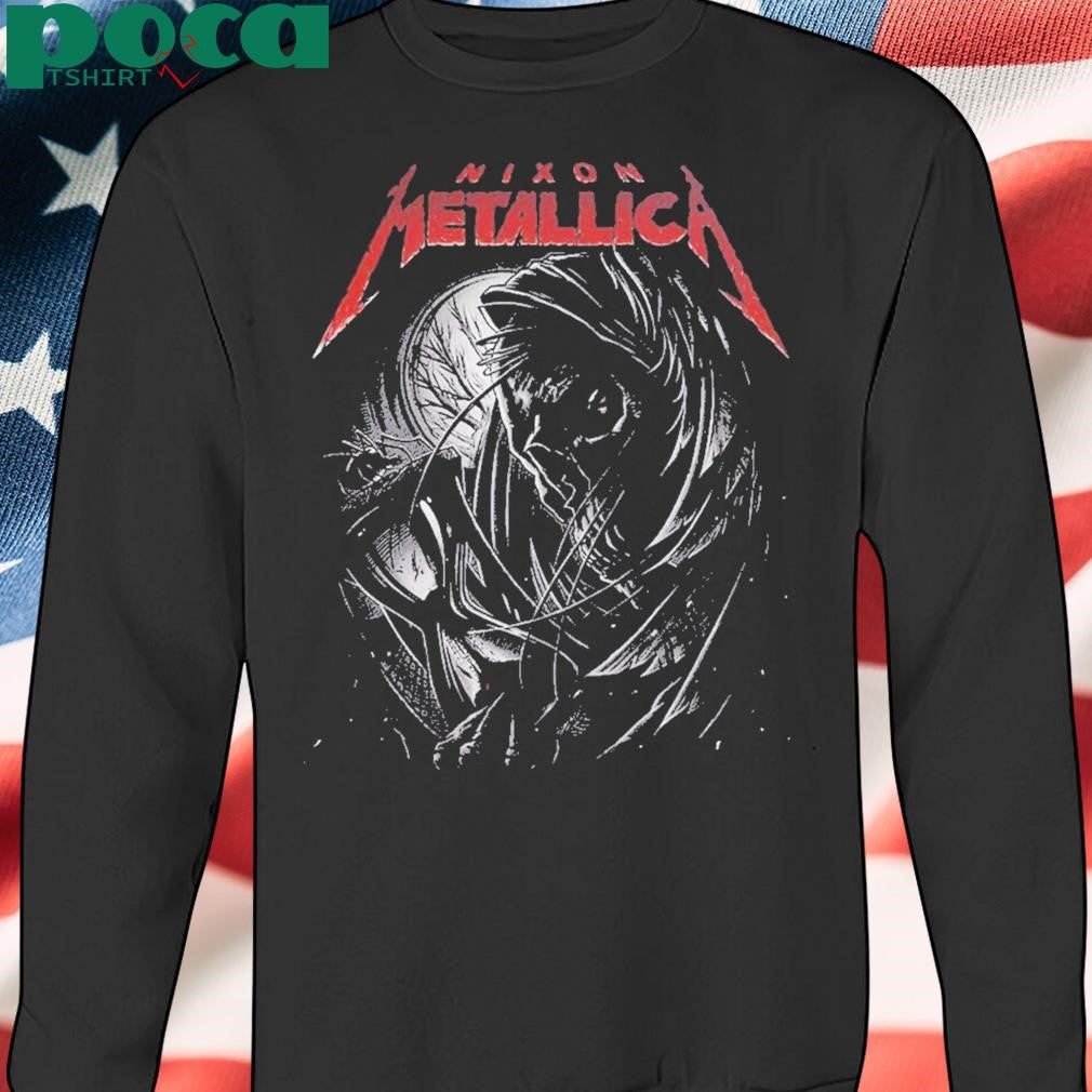 Metallica x Nixon Watch Shirt Heavy Metal Rock Tour Vntg Graphic Design Unisex T-Shirt