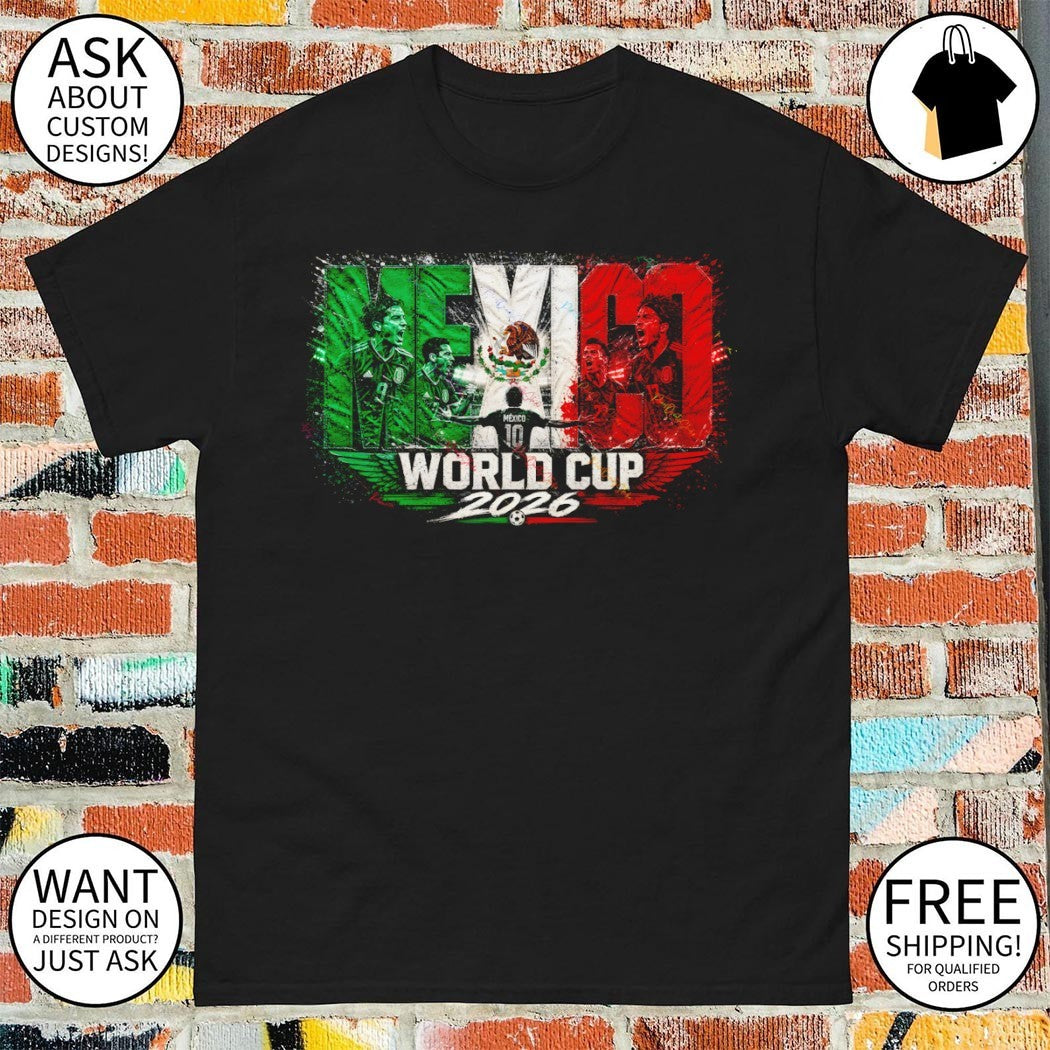 Mexico Soccer World Cup 2026 Mexican flag shirt