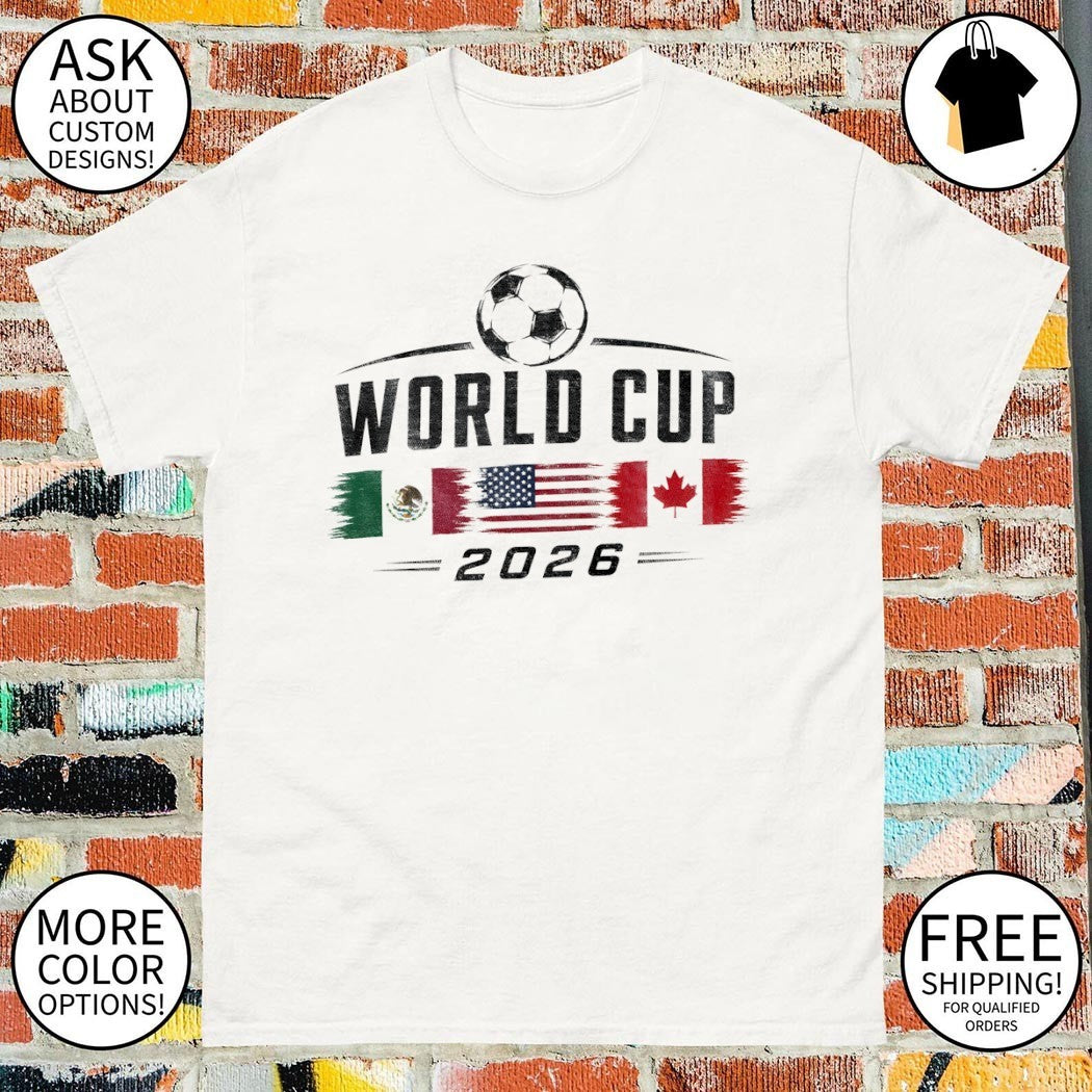 Mexico Usa Canada Soccer Tournament World Cup 2026 shirt