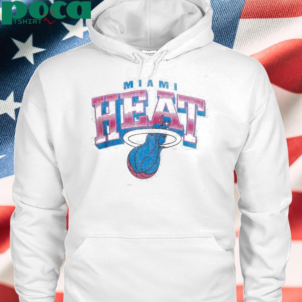 Miami HEAT Original Vice Spotlight Vintage Logo Style T-Shirt
