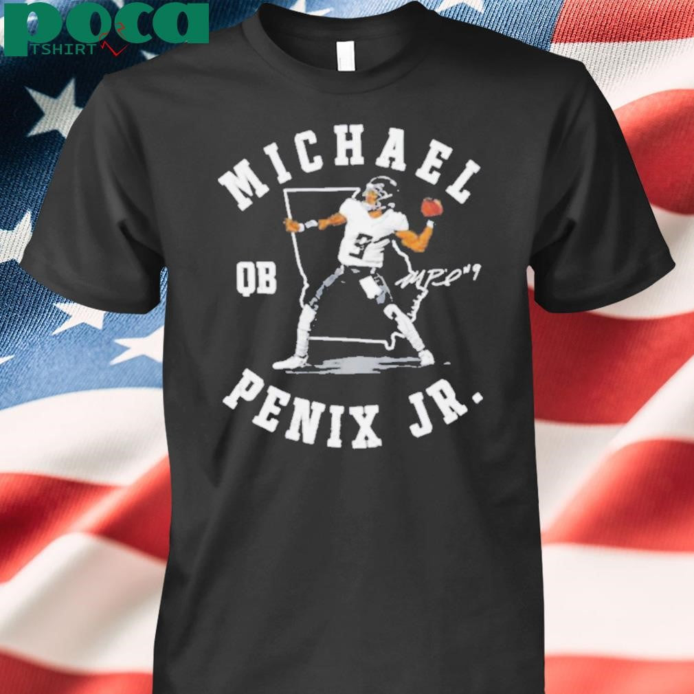 Michael Penix Jr. Atlanta Falcons Name Map Football Signature shirt