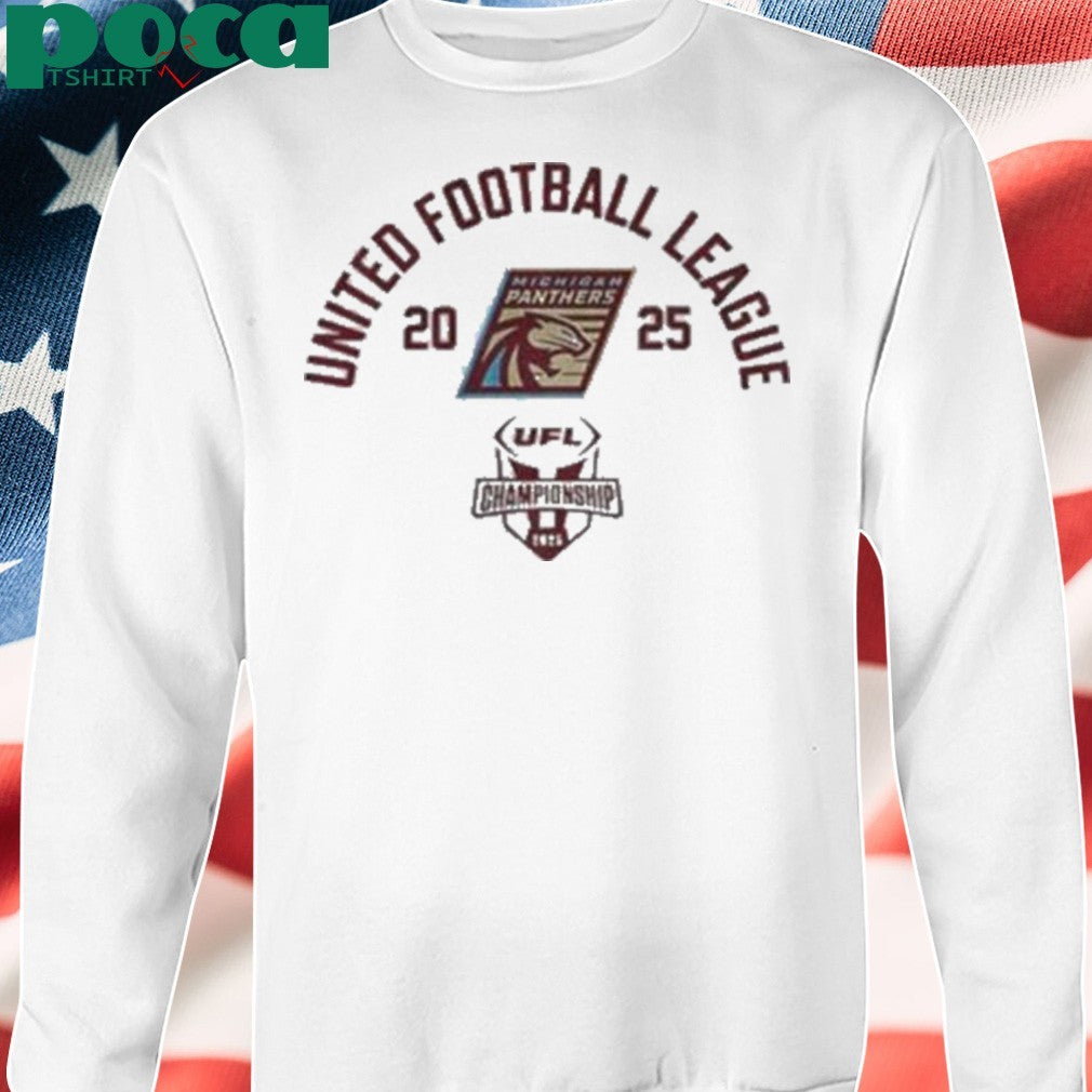 Michigan Panthers 2025 United Football League Championship Game shirt