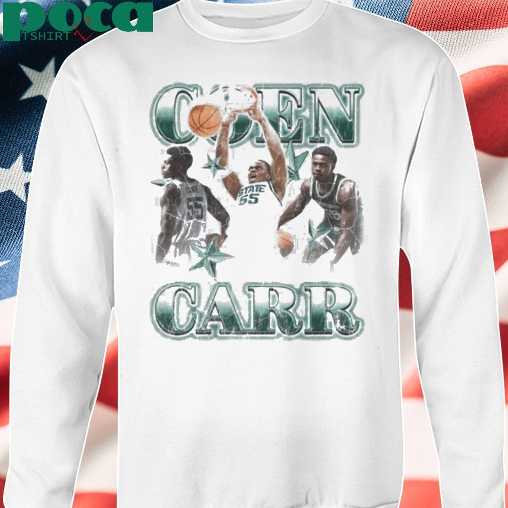 Michigan State Spartans CON CARR 55 STATE Basketball shirt