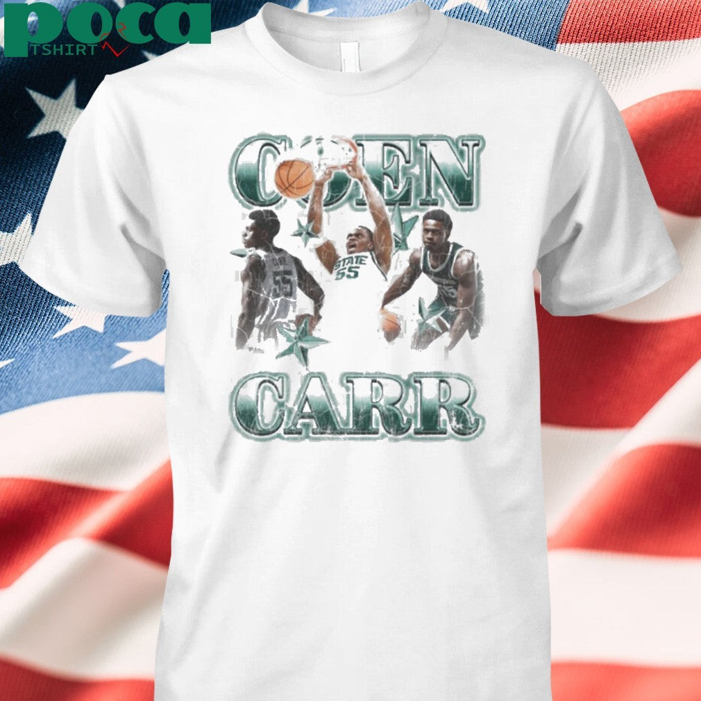 Michigan State Spartans CON CARR 55 STATE Basketball shirt