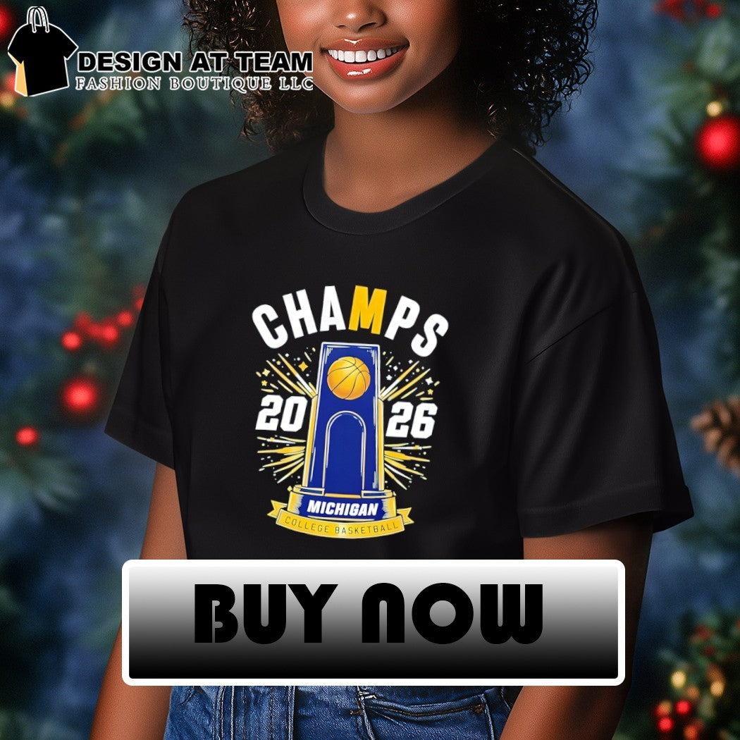 Michigan Wolverines 2026 National Basketball Champs Trophy shirt