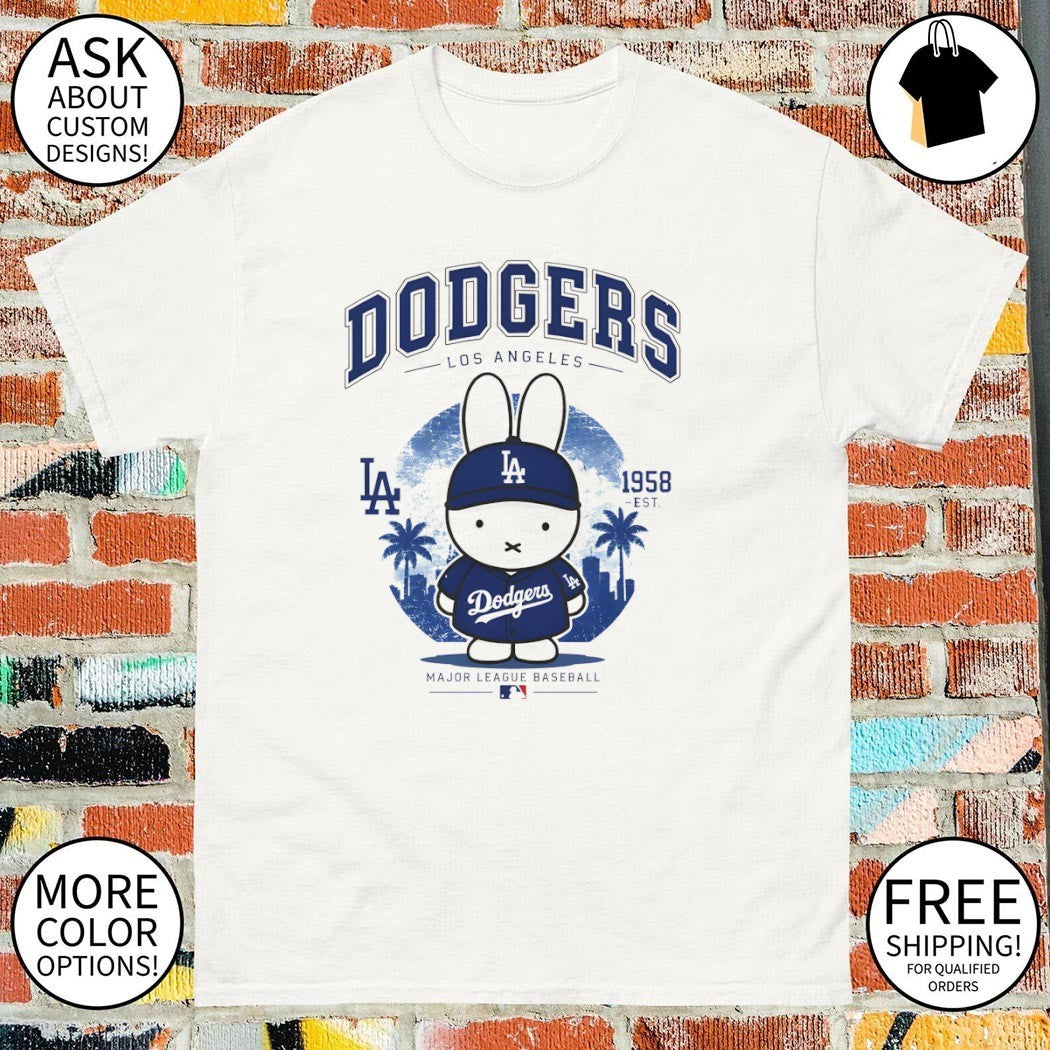 Miffy Los Angeles Dodgers MLB Baseball shirt