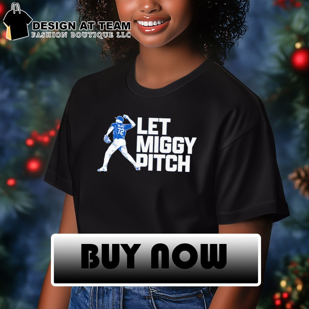 Miguel Rojas Los Angeles Dodgers Baseball MLB Let Miggy Pitch shirt