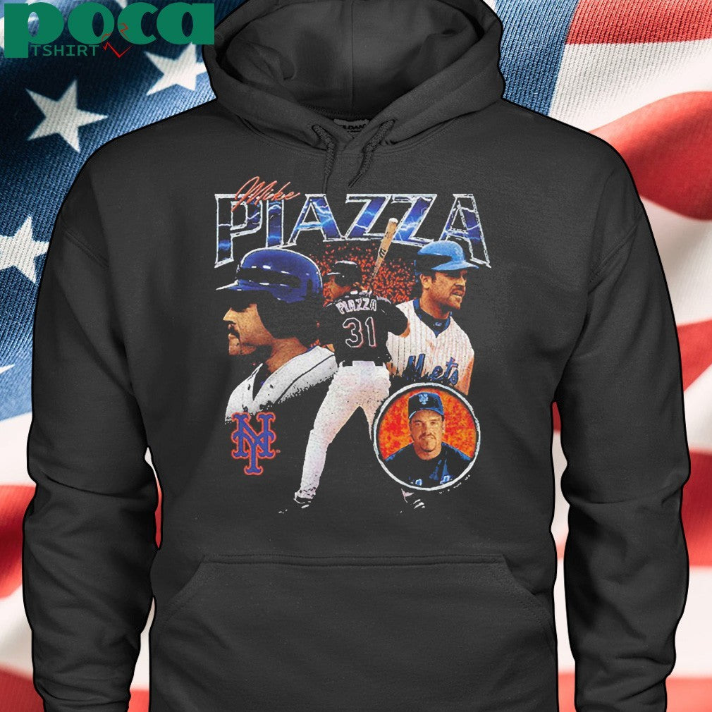 Mike Piazza New York Mets 2000 Subway Series 25th Anniversary Power T-shirt