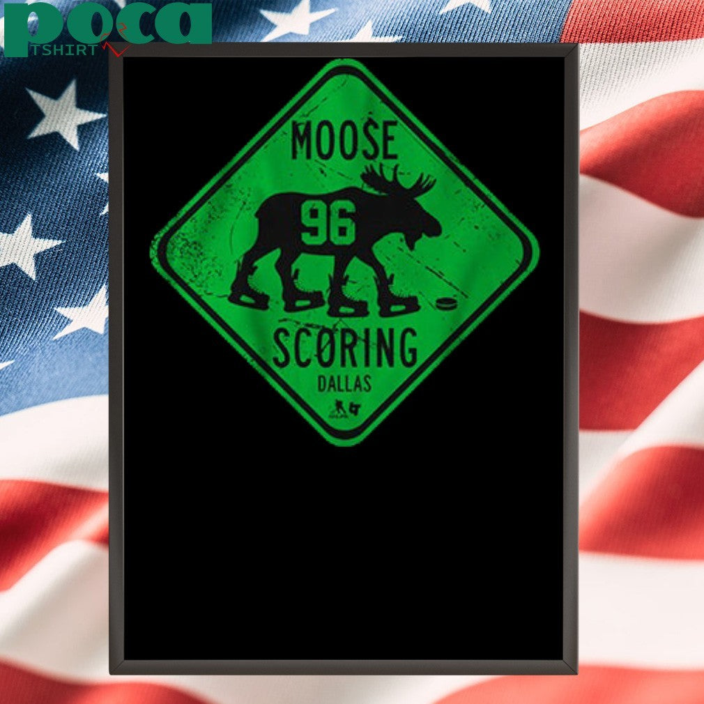 Mikko Rantanen Moose Scoring Dallas Sign shirt