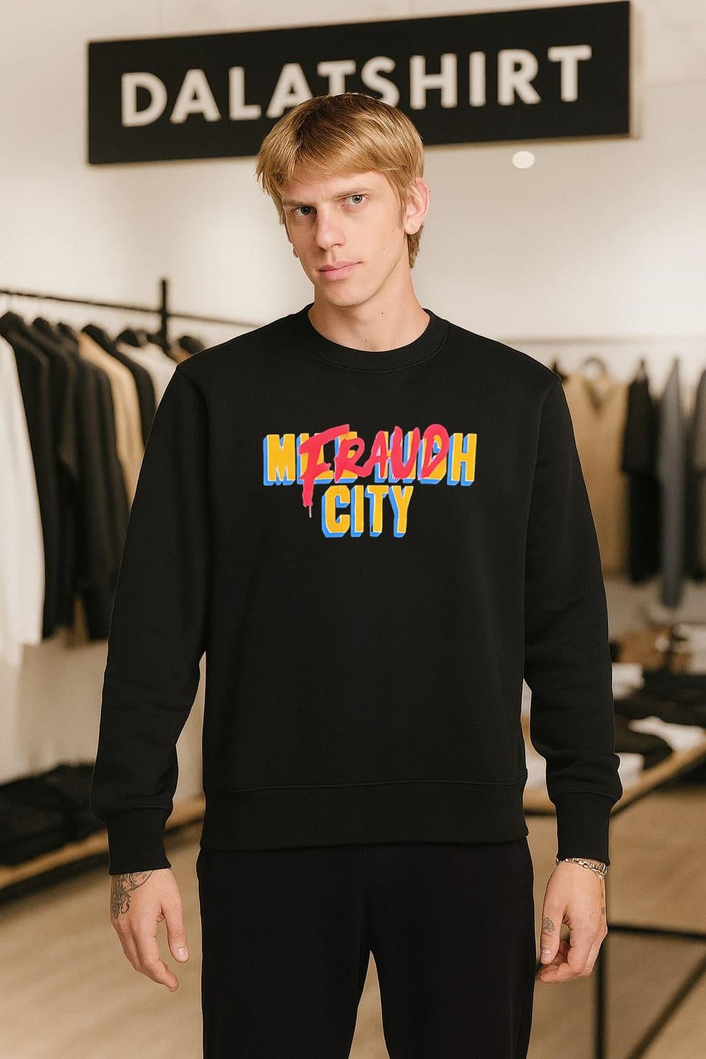 Mile High City Fraud Red Graffiti Font shirt