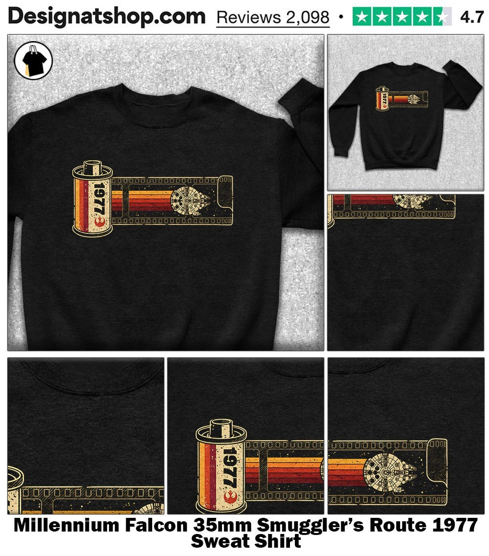 Millennium Falcon 35mm Smuggler’s Route 1977 shirt