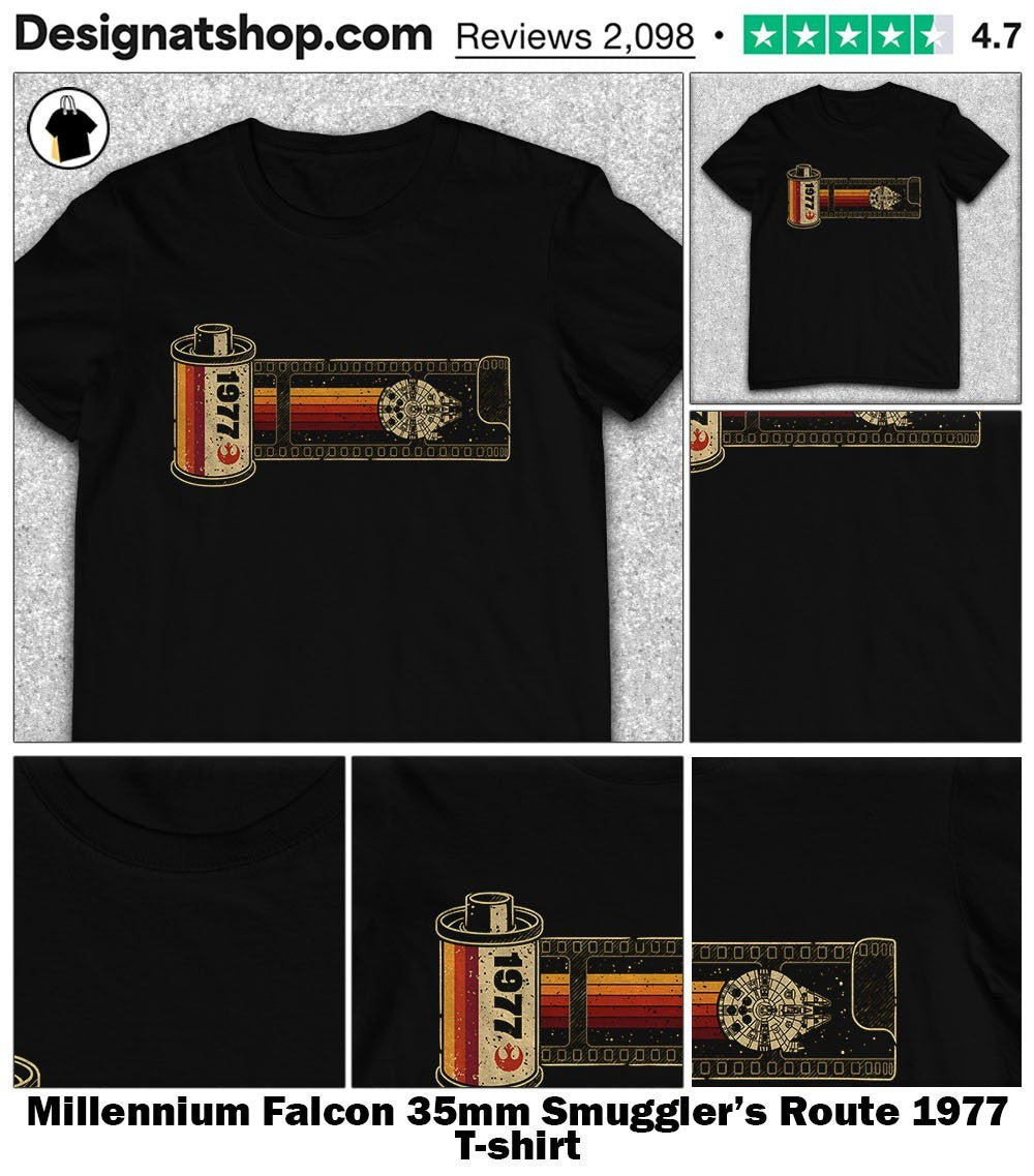Millennium Falcon 35mm Smuggler’s Route 1977 shirt