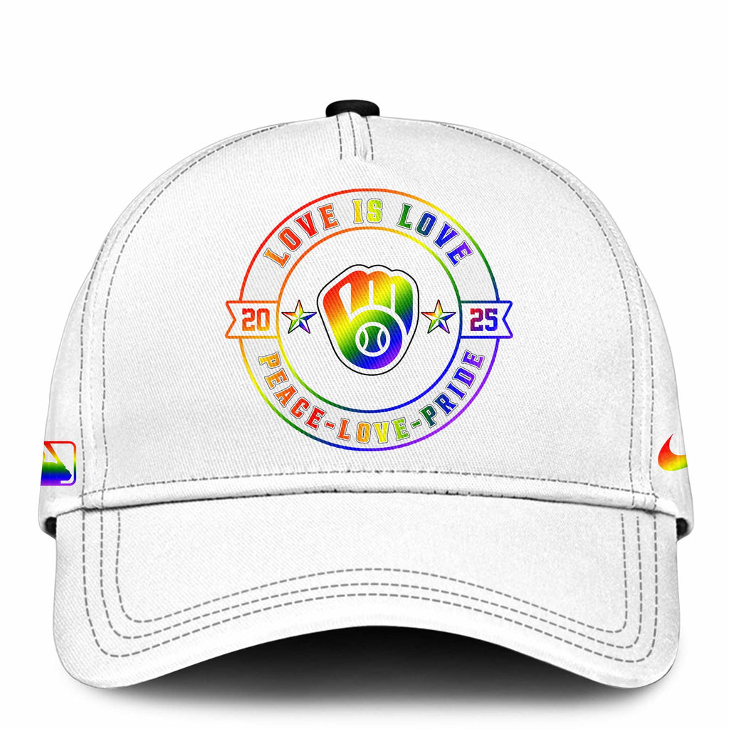 Milwaukee Brewers Happy Pride Month Baseball Jersey