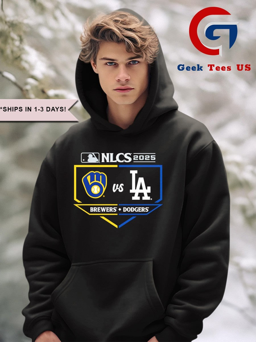 Milwaukee Brewers vs Los Angeles Dodgers 2025 National League Championship Series matchup shirt