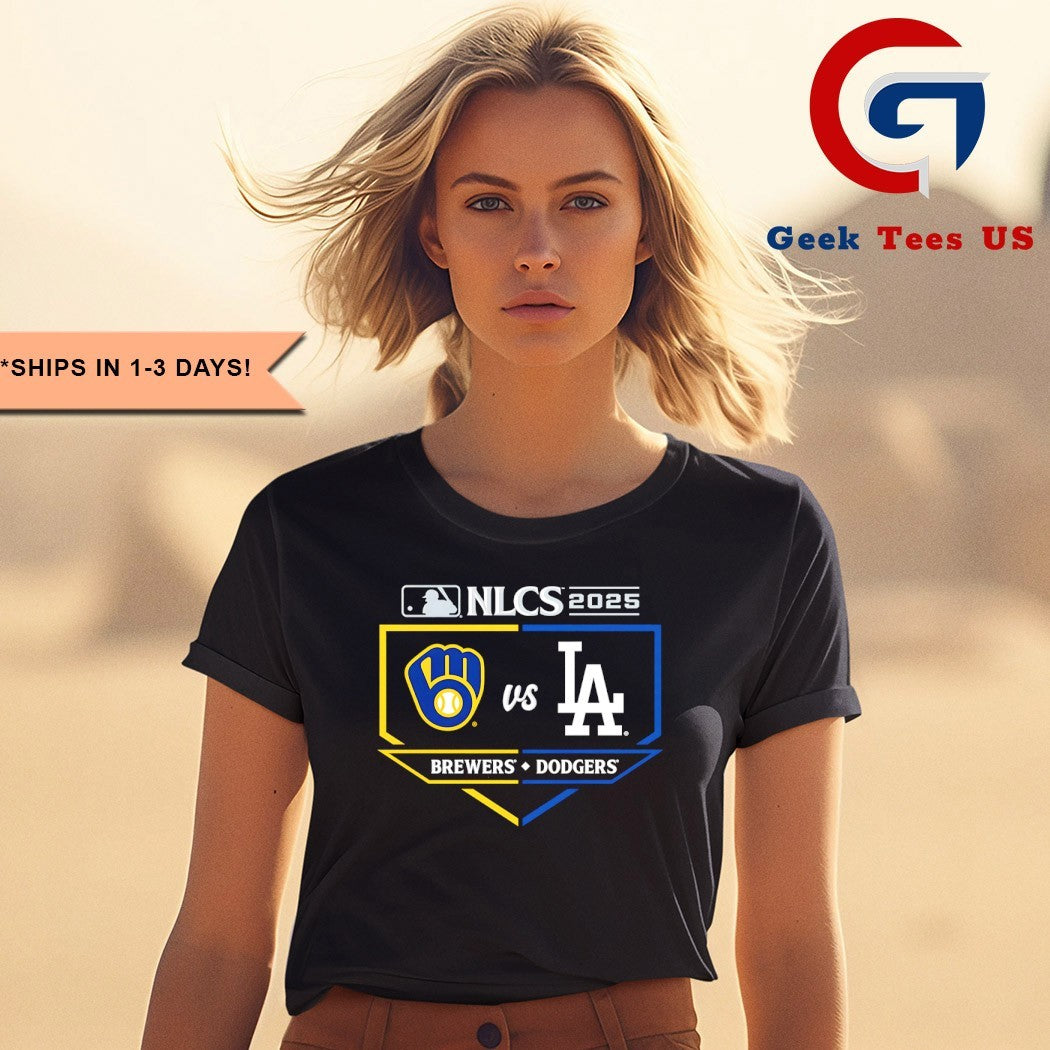 Milwaukee Brewers vs Los Angeles Dodgers 2025 National League Championship Series matchup shirt