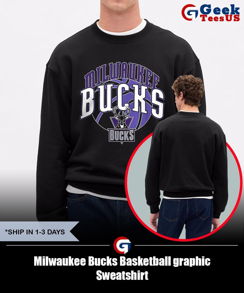 Milwaukee Bucks Basketball graphic shirt