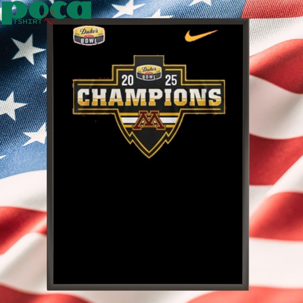 Minnesota Football Duke’s Mayo Bowl 2025 Champions T-Shirt