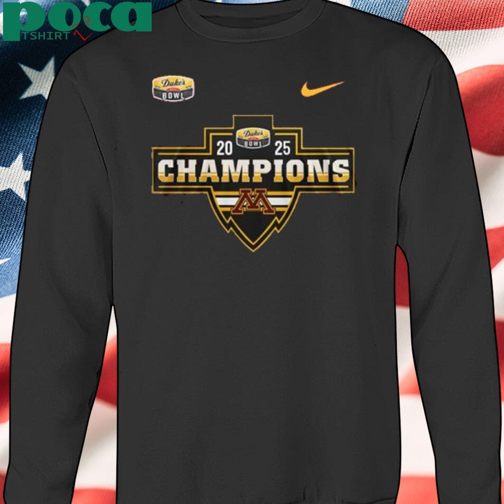 Minnesota Football Duke’s Mayo Bowl 2025 Champions T-Shirt