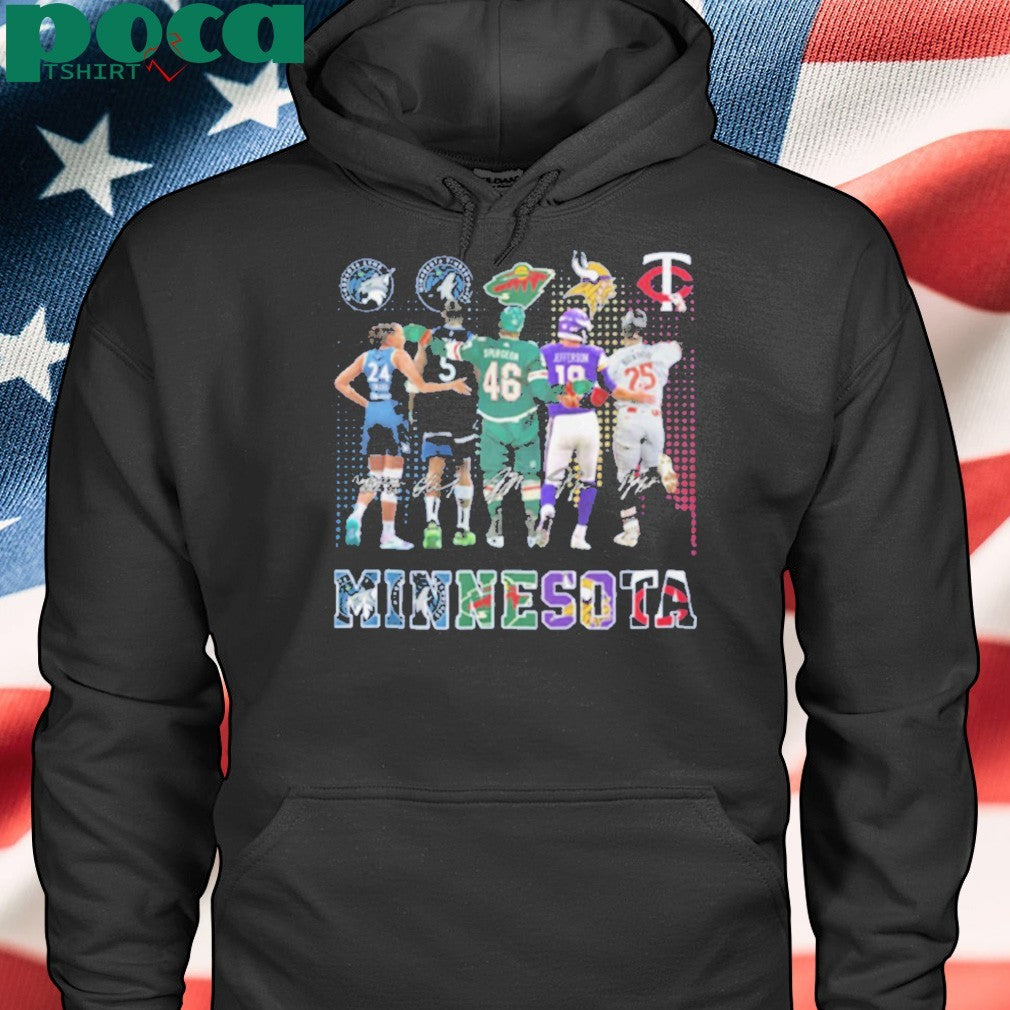 Minnesota Lynx Timberwolves Minnesota Wild Vikings Minnesota Twins shirt