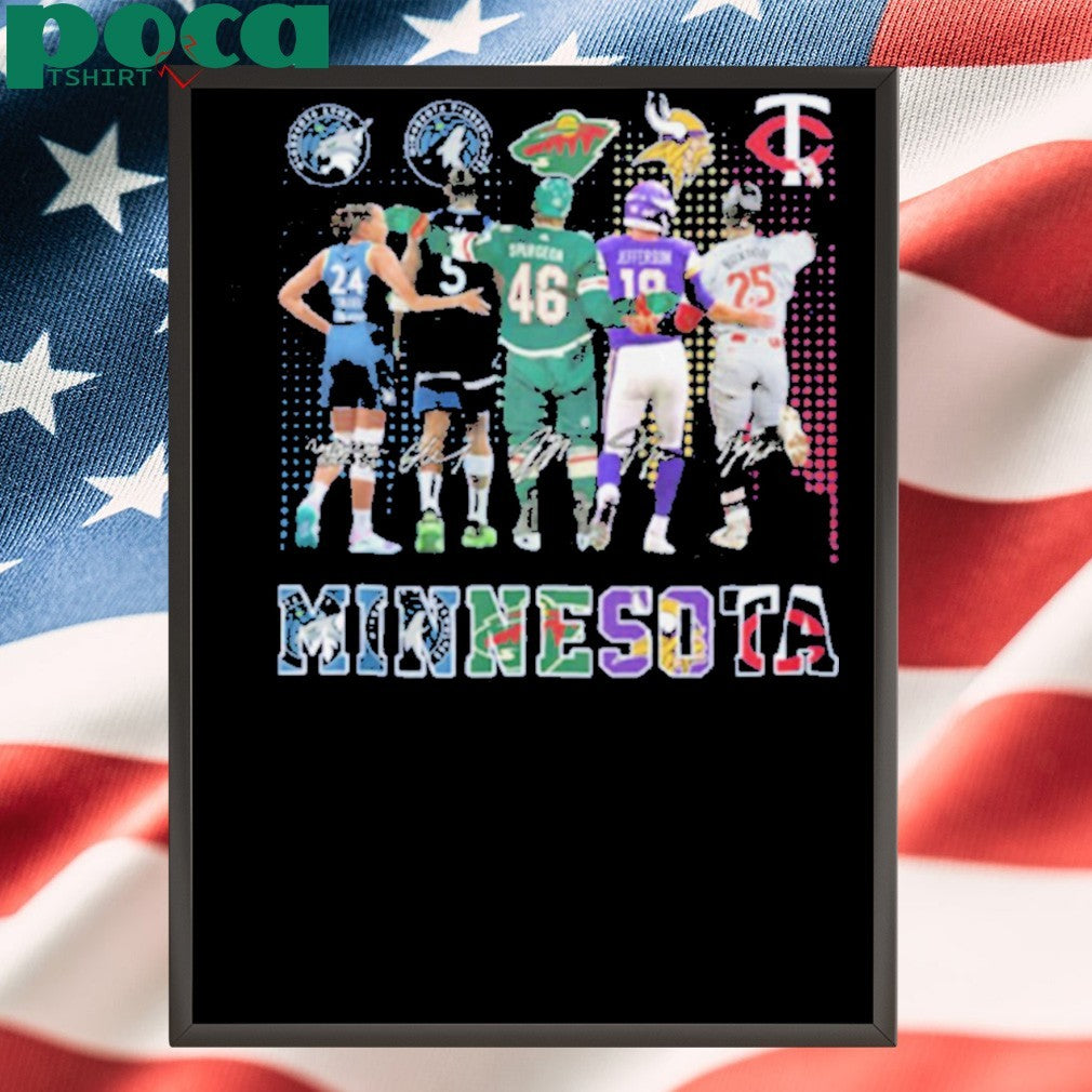 Minnesota Lynx Timberwolves Minnesota Wild Vikings Minnesota Twins shirt