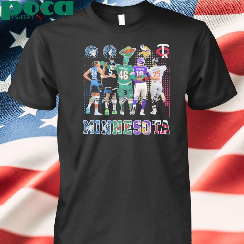 Minnesota Lynx Timberwolves Minnesota Wild Vikings Minnesota Twins shirt