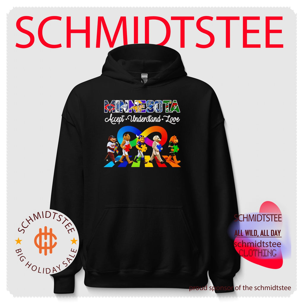Minnesota Sports Mascots Accept Understand Love Autism Awareness shirt