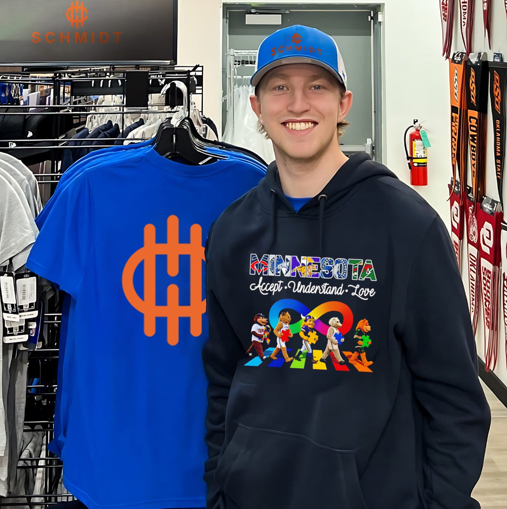 Minnesota Sports Mascots Accept Understand Love Autism Awareness shirt