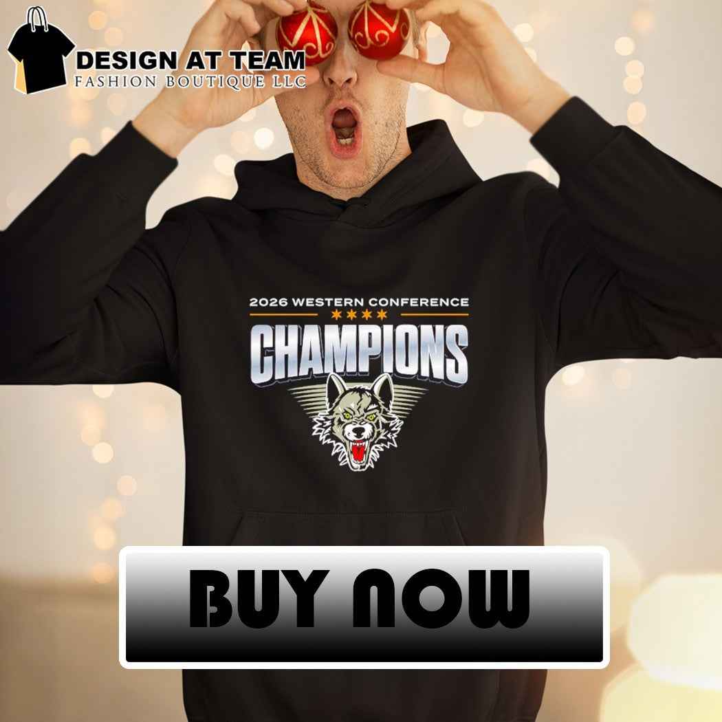 Chicago Wolves Hockey 2026 Western Conference Champions wolf shirt