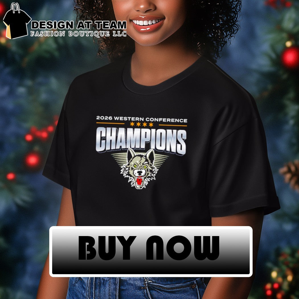 Chicago Wolves Hockey 2026 Western Conference Champions wolf shirt