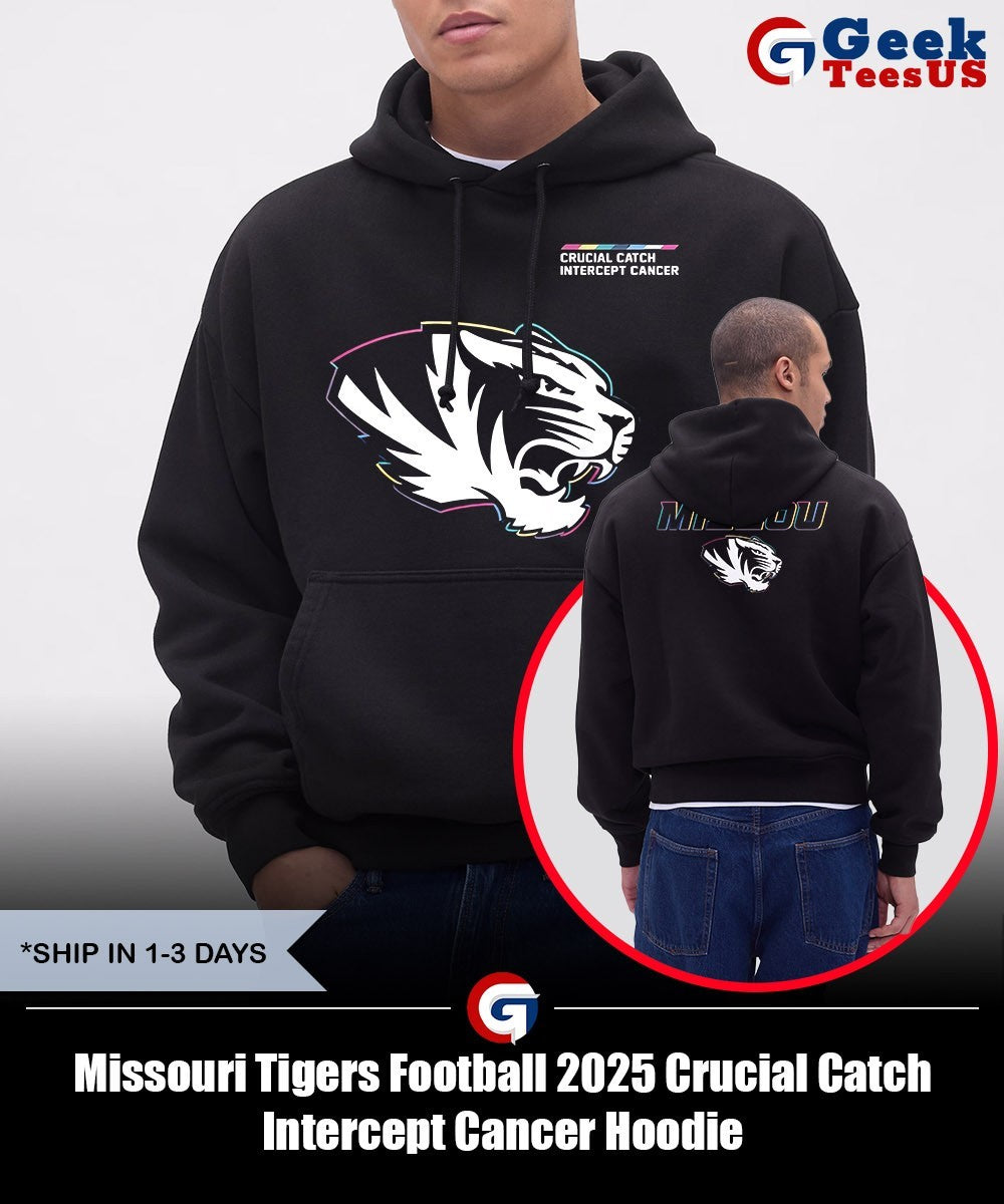 Missouri Tigers Football 2025 Crucial Catch Intercept Cancer shirt