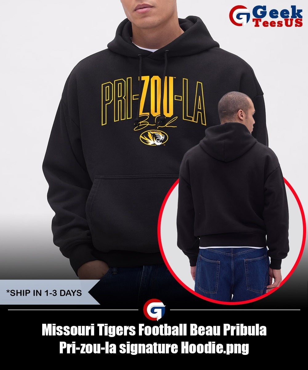 Missouri Tigers Football Beau Pribula Pri-zou-la signature shirt