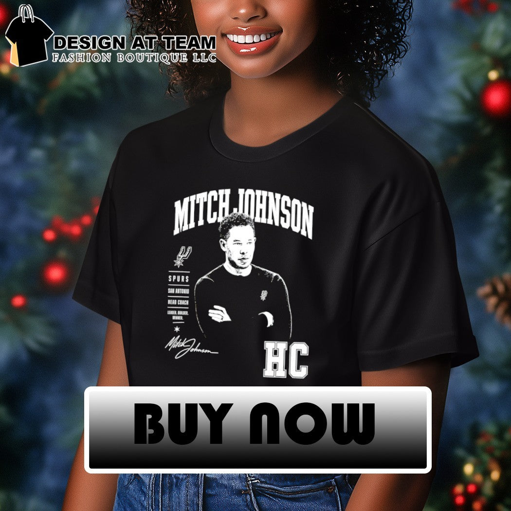 Mitch Johnson Leader Builder Winner San Antonio Spurs Basketball NBA signature vintage shirt