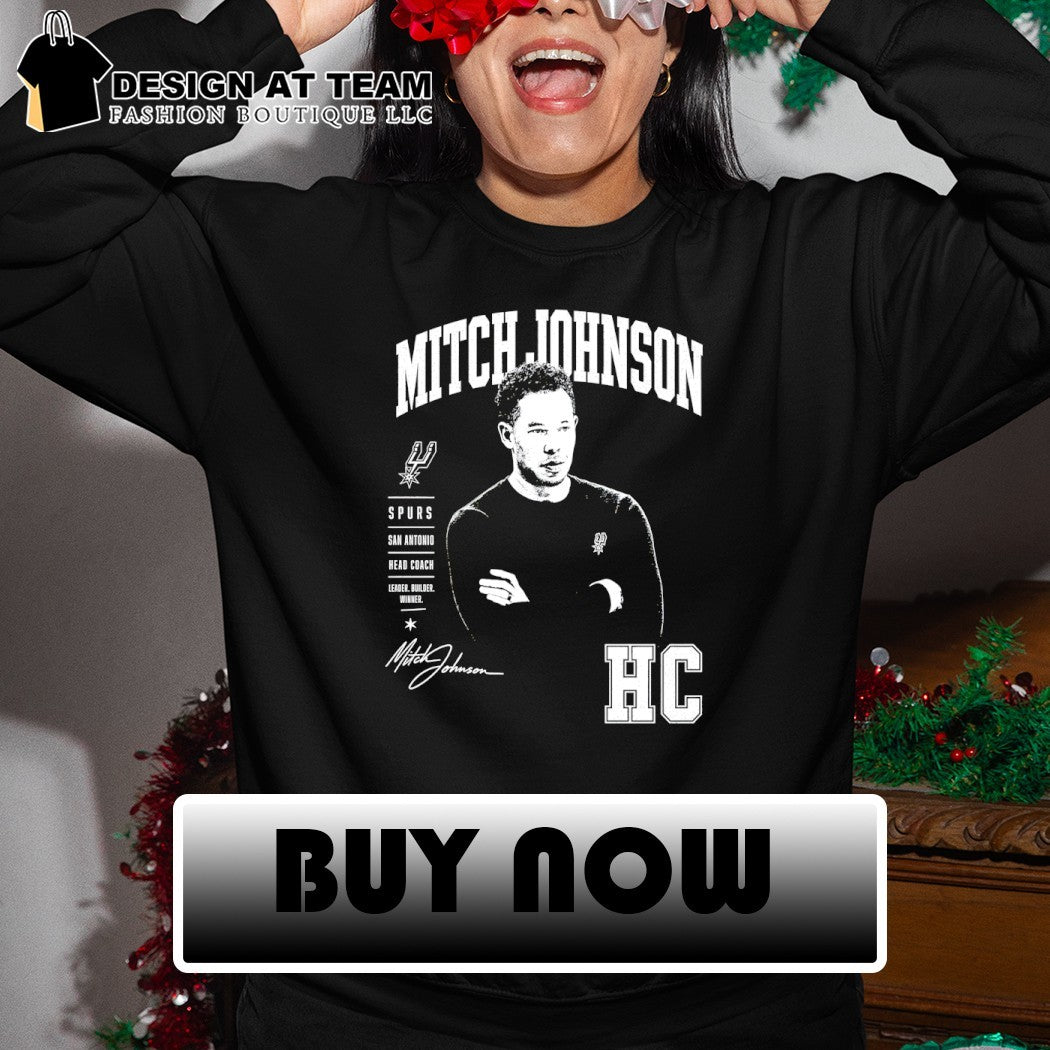 Mitch Johnson Leader Builder Winner San Antonio Spurs Basketball NBA signature vintage shirt