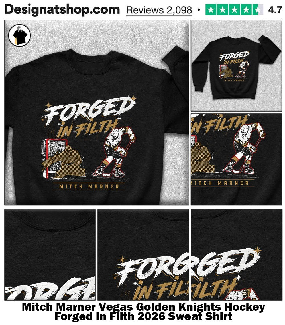 Mitch Marner Vegas Golden Knights Hockey Forged In Filth 2026 shirt