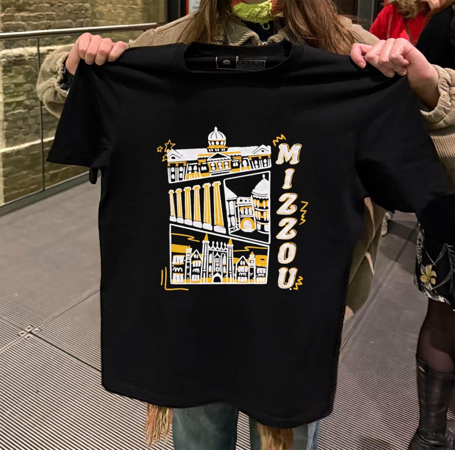 Mizzou University Of Missouri Columns And Campus Architecture Sketch shirt