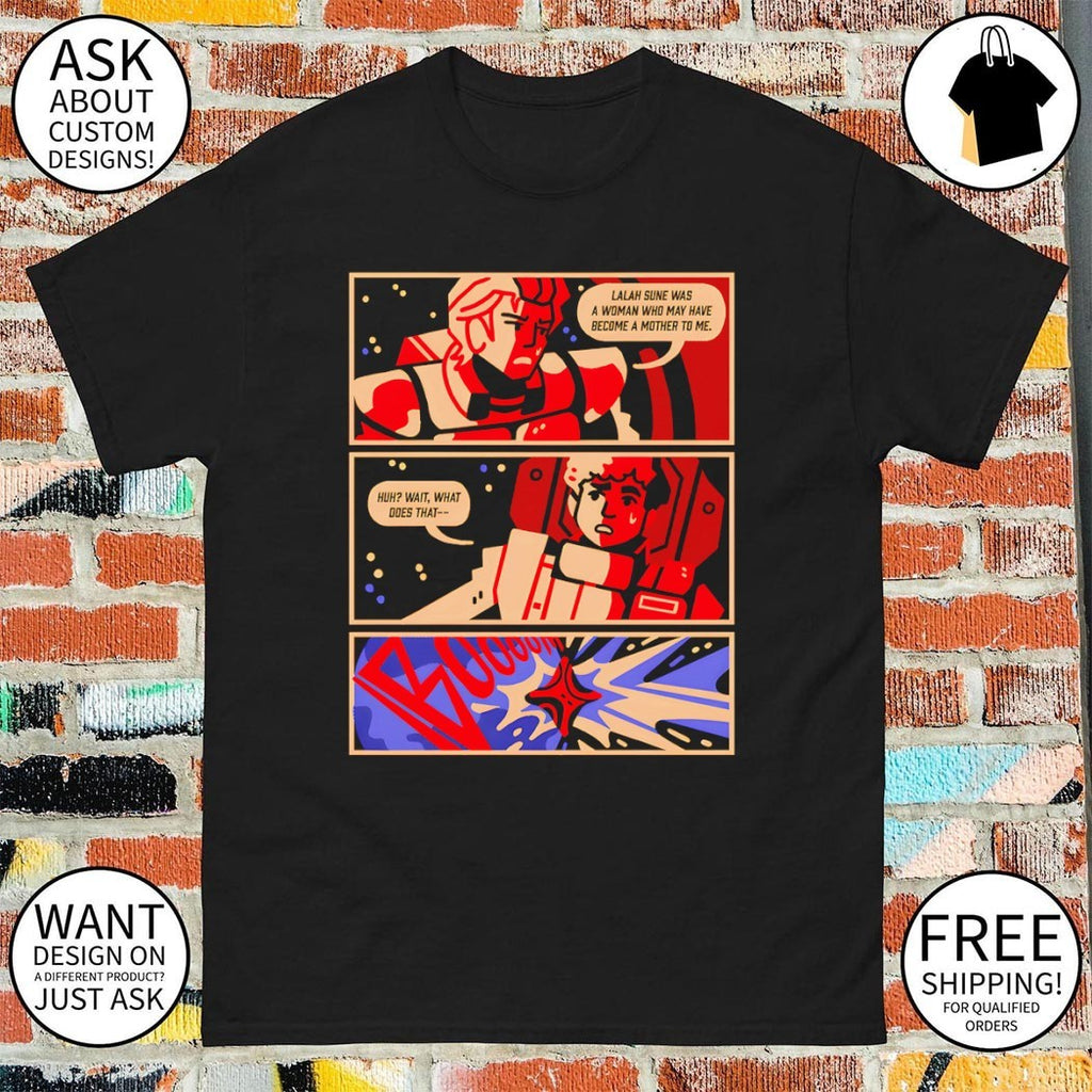 Mobile Suit Gundam lalah sune was a woman who may have become a mother to meroll credits shirt