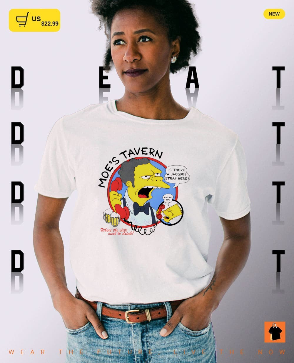 Moe’s Tavern Moe Szyslak is there a jacques strap here where the elite meet to drink shirt