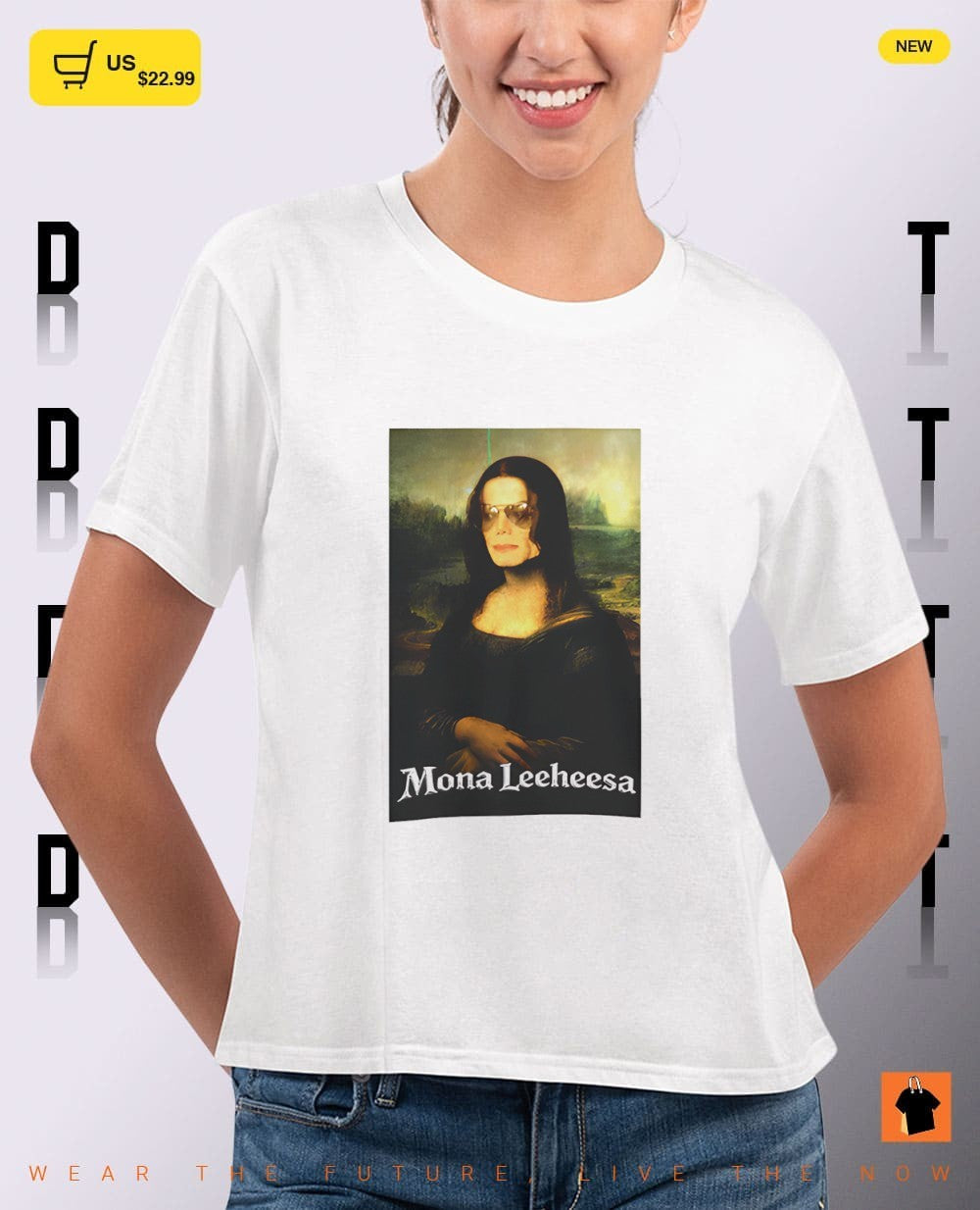 Mona Lisa Mona Leeheesa parody shirt