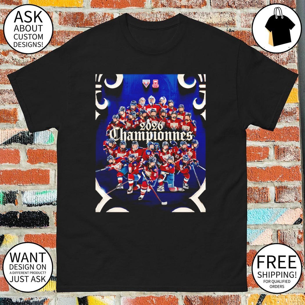 Montréal Victoire Hockey Walter Cup 2026 poster shirt