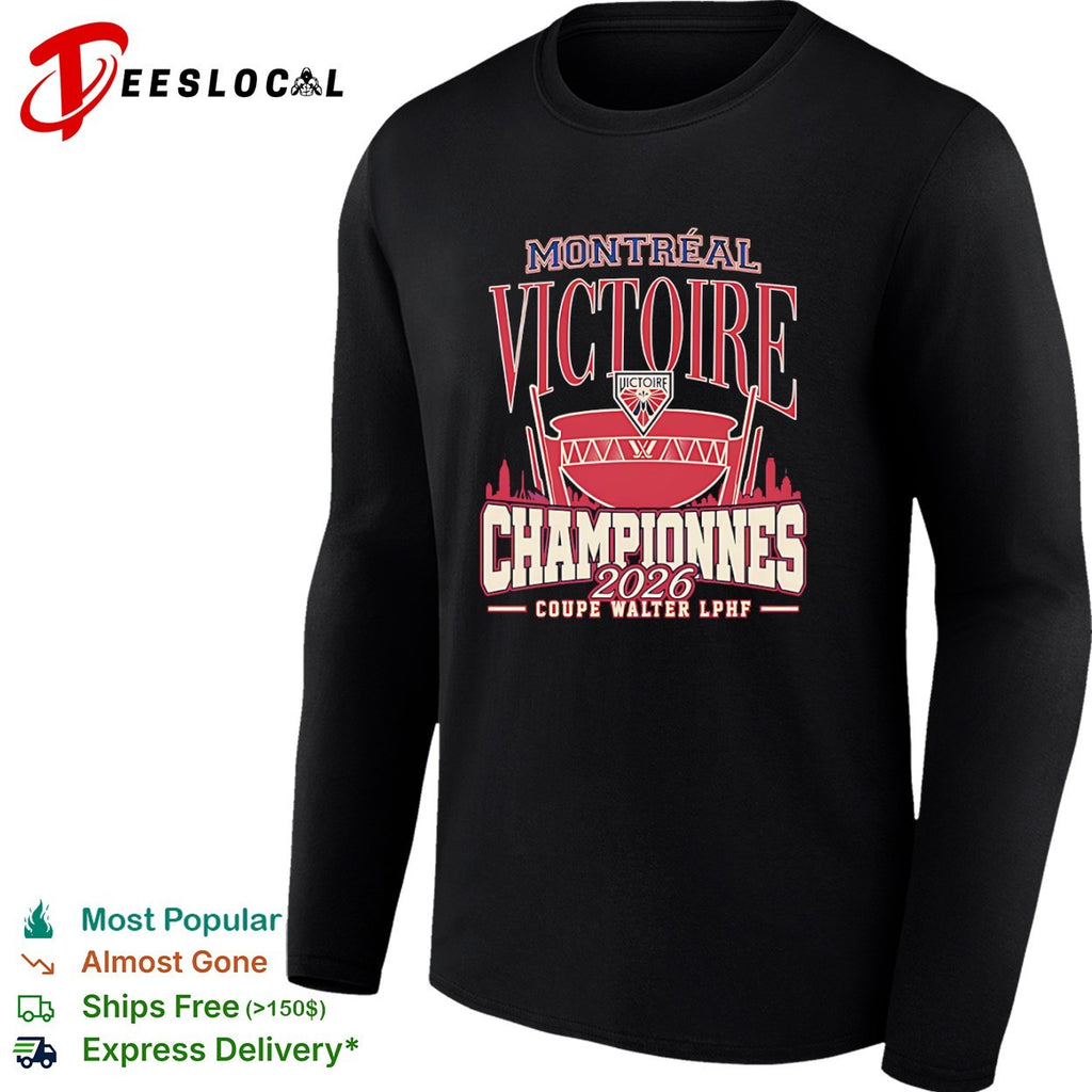 Montreal Victoire championnes 2026 coupe Walter LPHF trophy shirt