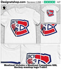 Montreal Victoire x Montreal Canadiens NHL Hockey mashup logo shirt