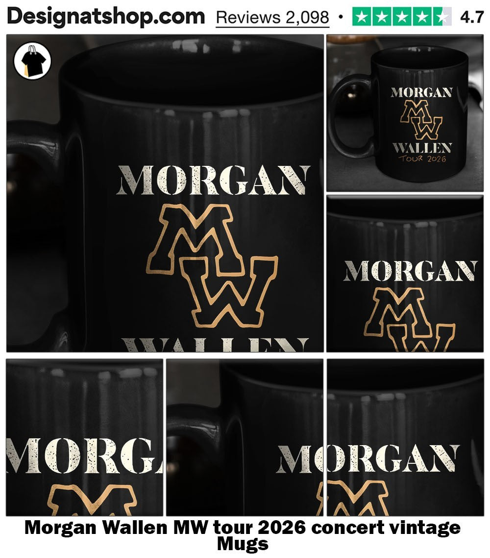 Morgan Wallen MW tour 2026 concert vintage shirt